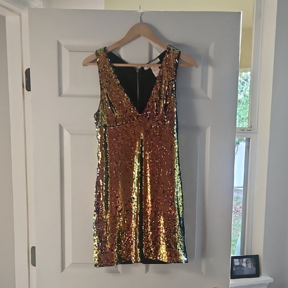 Flying Tomato Multicolor Sequin Dress